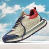 Mens Walking Shoes 2026 New Street Trend Retro Contrasting Color Comfort Lightweight Daily Outdoor Commuting Sports Casual Shoes