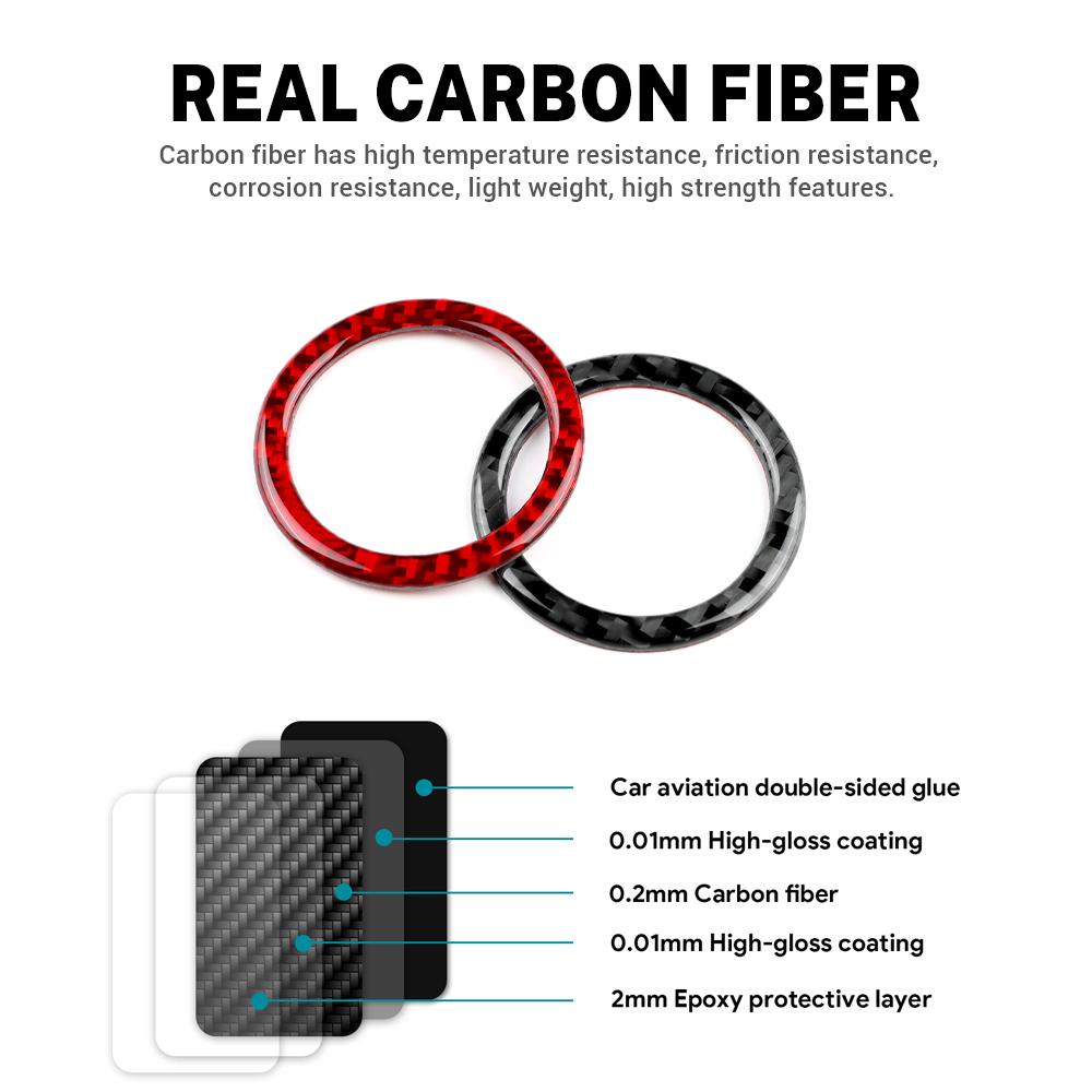 Real Soft Carbon Fiber Sticker For Subaru WRX/WRX STI 2025 2025 2025 Car Ignition Key Hole Engine Ring Trim Ignition Interior