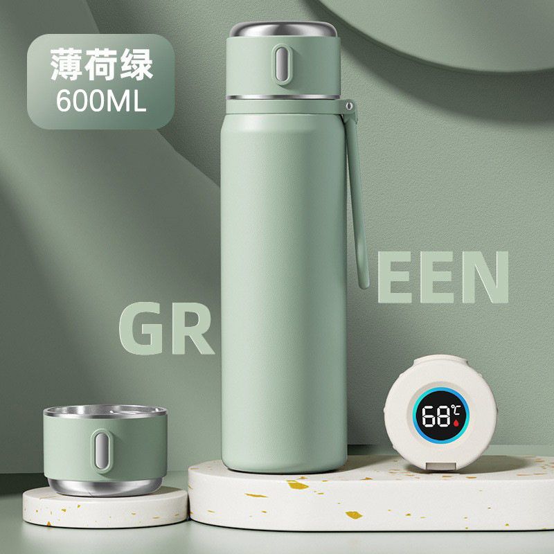 Large-Capacity Thermos Cup for Women, High Aesthetic Value, 2025 New Model, Portable Tea Brewing Cup for Male Students, 316 Stainless Steel Water Cup