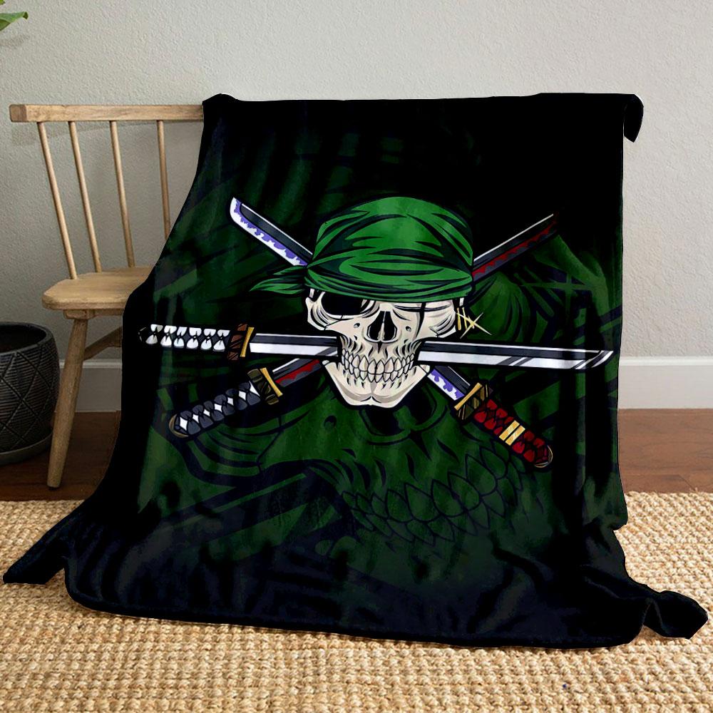 

Skull Katana Bandana Blanket bedroom Blanket for Livingroom Couch lunch break Soft throw for Friend s festival Gift 80cm x 120cm
