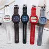 Fashion Women Watches Big Square Ladies Quartz Watch Women's Wristwatch Waterproof Silicone Strap Casual Female Clock Watch