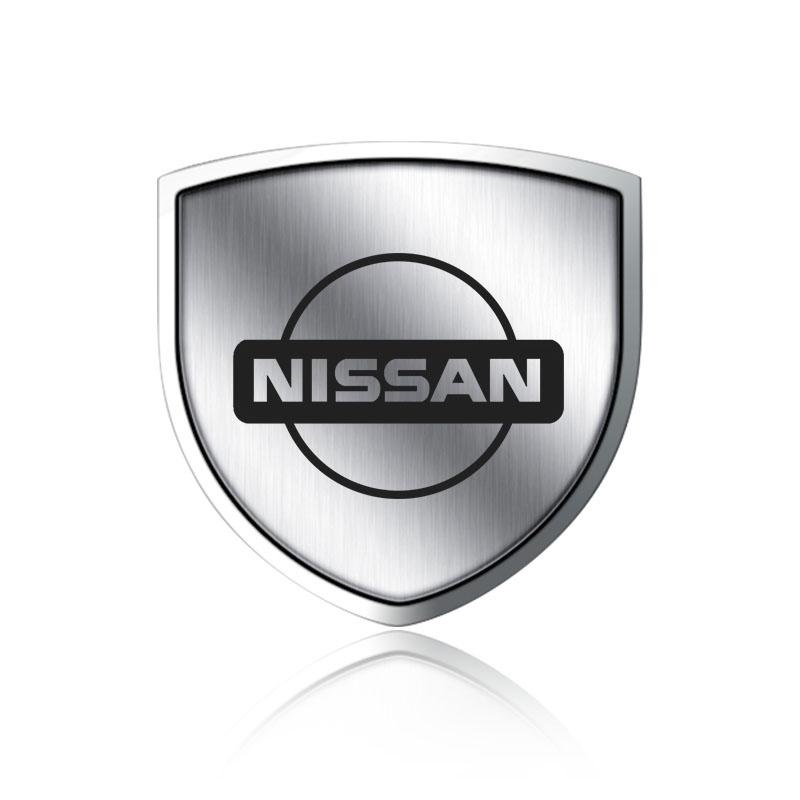

1 шт. Металлическая эмблема-щиток на дверь автомобиля, значок на кузов автомобиля, 3D-наклейка для Nissan Nismo Tiida Sylphy Teana X Trail T30 T32 Almera Qashqai J10 J11 Nissan белый