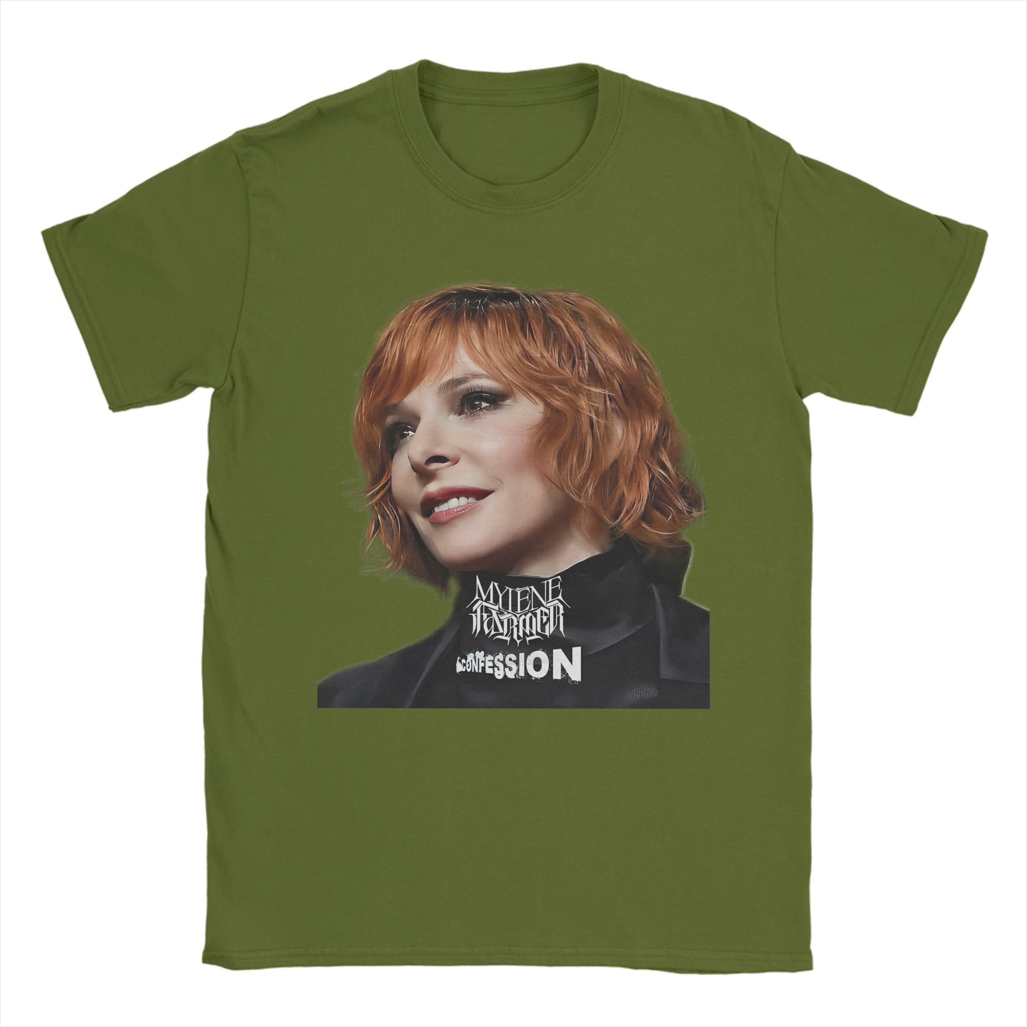 

Men Women Print Mylene Farme Confession 2025 New Album Tee T Shirt Cotton T-shirts Clothing 4XL