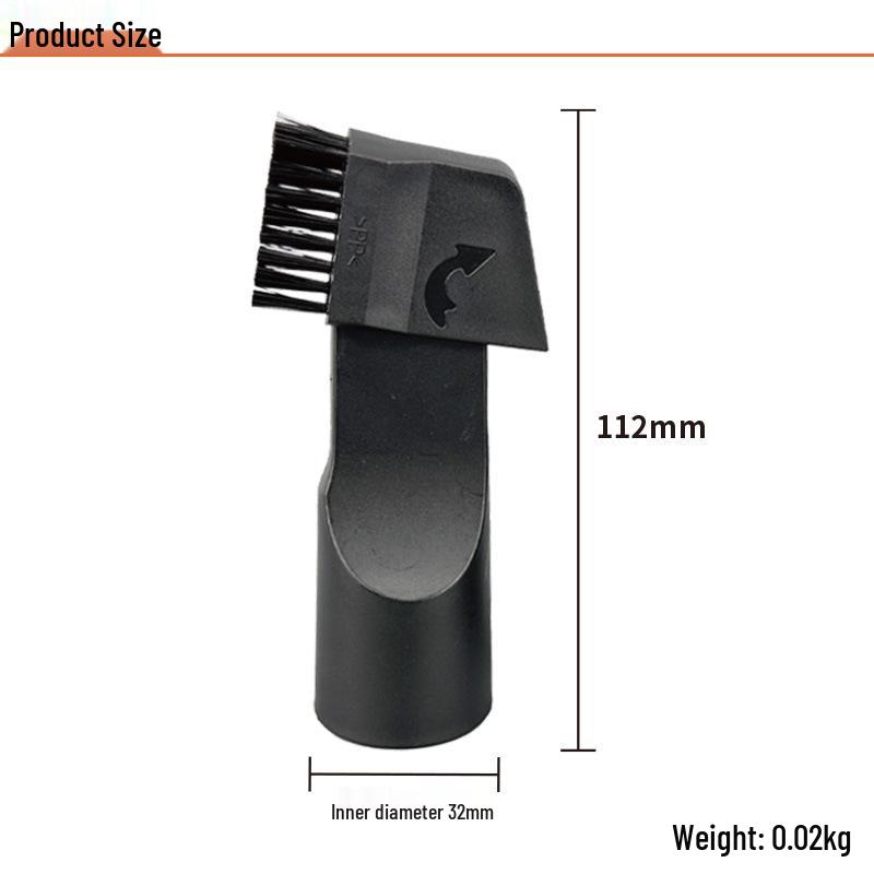 Compatible Vacuum Cleaner Accessories for Midea, Genomei, Meiling, Philips: Extended Brush Head, Round Bristle Brush, Flat Nozzle 32.