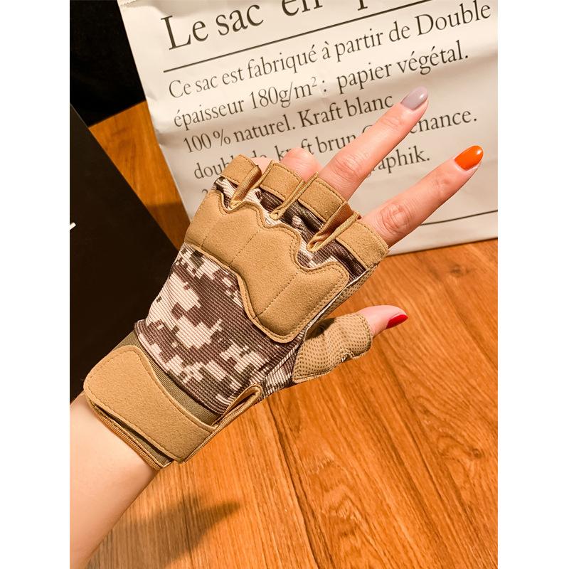 Фитнес-перчатки мужские и женские летние спортивные нескользящие дышащие и износостойкие с полупальцами S