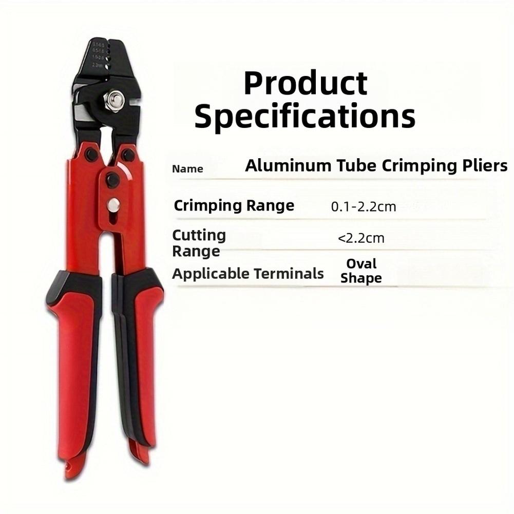 10 Inch Crimping Pliers for Aluminum Sleeves Built with Stainless Steel Material for Rust Resistance and Long Term Durability