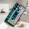 Retro Cassette Tape Printed Silicone Phone Case For Samsung Galaxy S26 S25 Ultra S24 Plus S23 S22 S21 S20 A15 A35 A54 A55 Cover