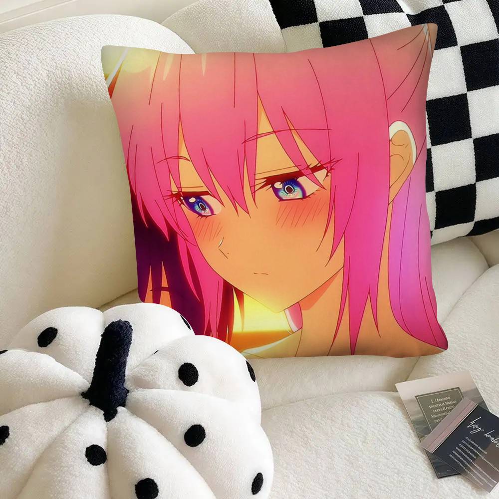 Anime Shikimoris Not Just A Cutie Pillow Case Fashion Square Pillowcase Bedroom Sofa Room Ins Decoration Leisure