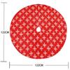 Christmas Tree Skirt Snowflack Pattern Soft for Indoor Festival