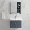 Nordic Home Bathroom Furniture Ceramic Sink Set Mirror Floor Metal Cabinet Toilet Shower Modern Display Bathroom Cabinet