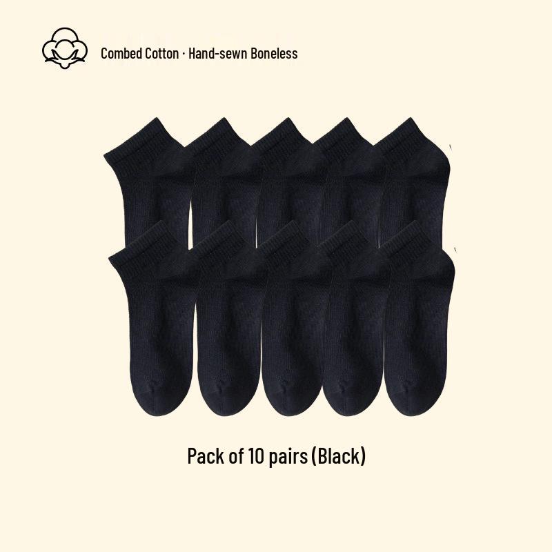 Women's Mid-Calf Summer Thin Socks - Anti-Pilling, Versatile, Sweat-Wicking, Odor-Resistant, Long-Staple Cotton, Solid Color.