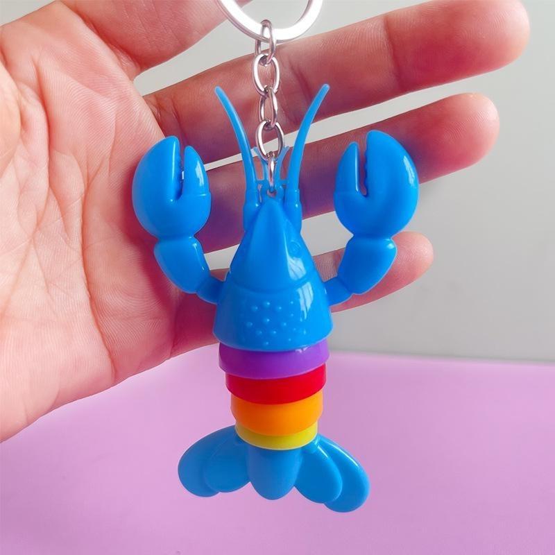 Lobster Slug Toy Articulated Stretch Caterpillar Fidget Toy, Anxiety Relief Sensory Slug Toy, Novelty Party Favors for Kids