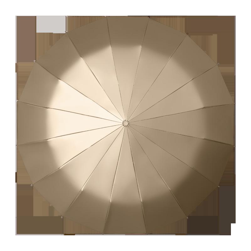 Tri-fold 16-bone Titanium Hand Open Weather and Rain Retro Literary Parasol Umbrella Umbrella