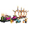 LEGO® City Stuntz 60357 Le Défi de Cascade : les Cercles de Feu, Jouet Moto avec Camion
