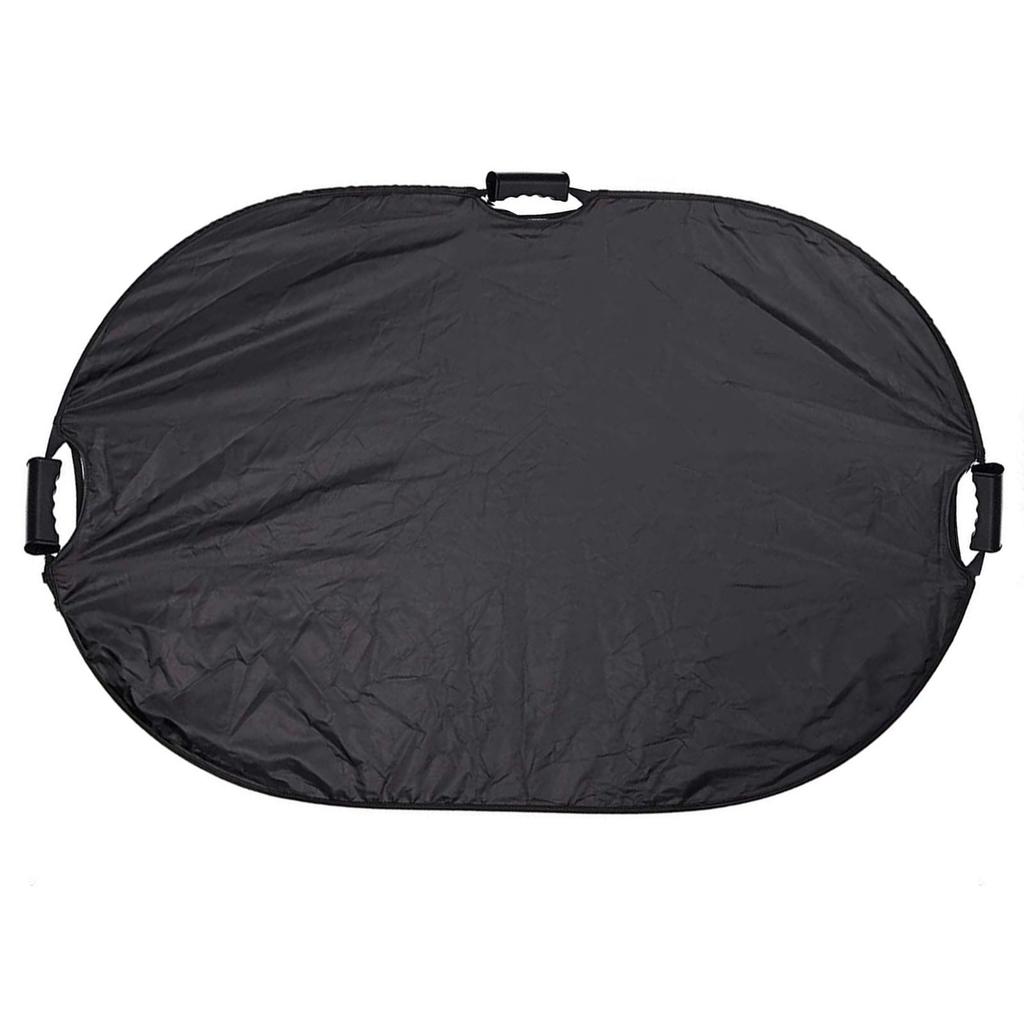 Riflettore Ovale 5 in 1 con Manico, Riflettore Luminoso Pieghevole 60 x 90cm, Tessuto Poliestere Oxford Telaio in ABS Diffusori Argento Oro Bianco Nero per Studio Esterno