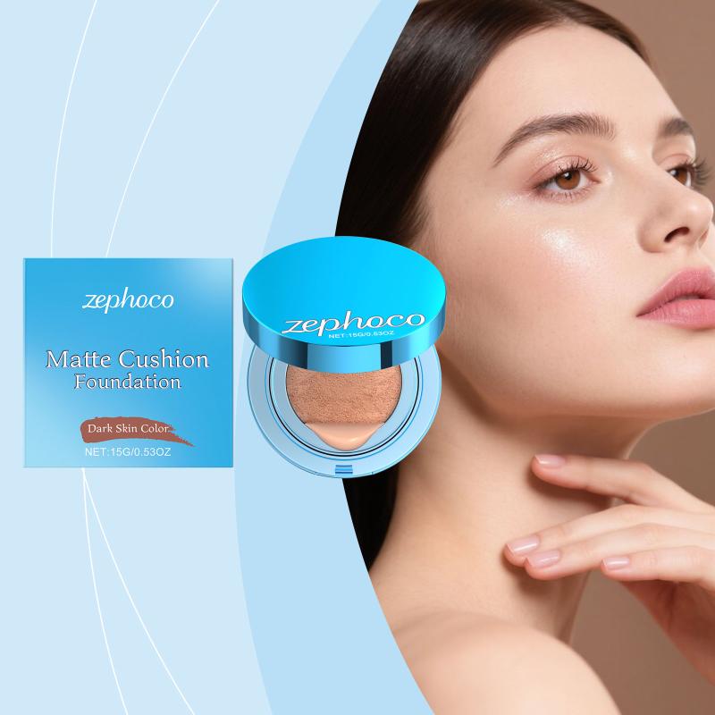 Cushion Foundation Concealer Matte Long Lasting Oil-Control Waterproof CC Cream Nature Whitening Face Makeup Cosmetics BB Cream