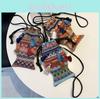 Art Ethnic Style Tassel Bag With Drawstring Closure For Casual Travel And Phone Storage