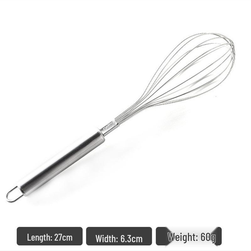 304 Stainless Steel Thickened Whisk & Hand Mixer for Dough/Eggs