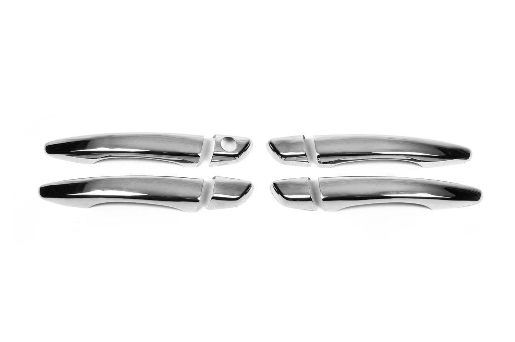 Накладки на ручки OmsaLine (4 шт, нерж) для Peugeot Partner/Rifter 2019- гг