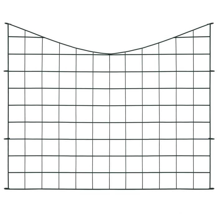 VidaXL Garden Fence Set Arched Lower Fence Stream Fence Pool Garden Edging Animal Enclosure 146104