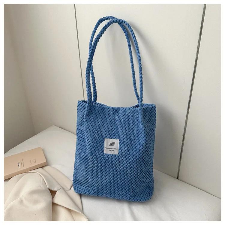 Fashion Tote Bag for Women's Commuting Shoulder Bag Retro Plush New Women's Bag Personalized Handbag