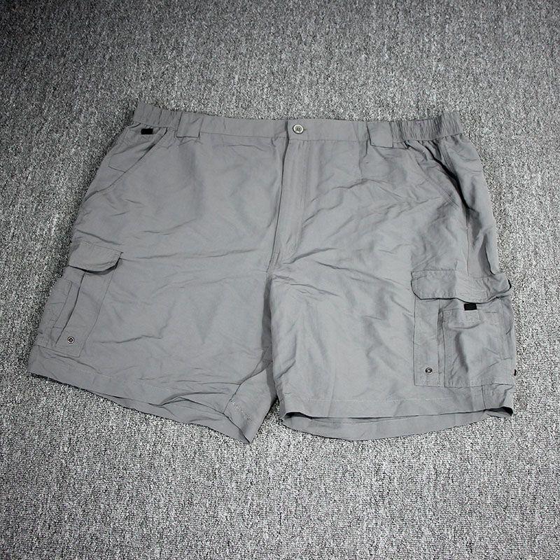 

Шорты для толстяка с несколькими карманами, быстросохнущие, для очень полных мужчин, до 100 кг Dark gray 46