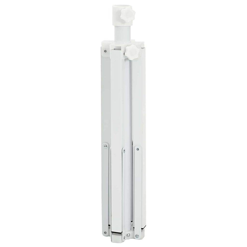 Umbrella Stand White Steel for 25 32 mm Pole