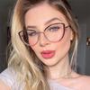 Anti-blue Light Cat Eye Prescription Spectacle Women Myopia Lens Photochromic Eyeglasses Diopter 0 -0.5 -0.75 -1.0 -2.0 To -6.0
