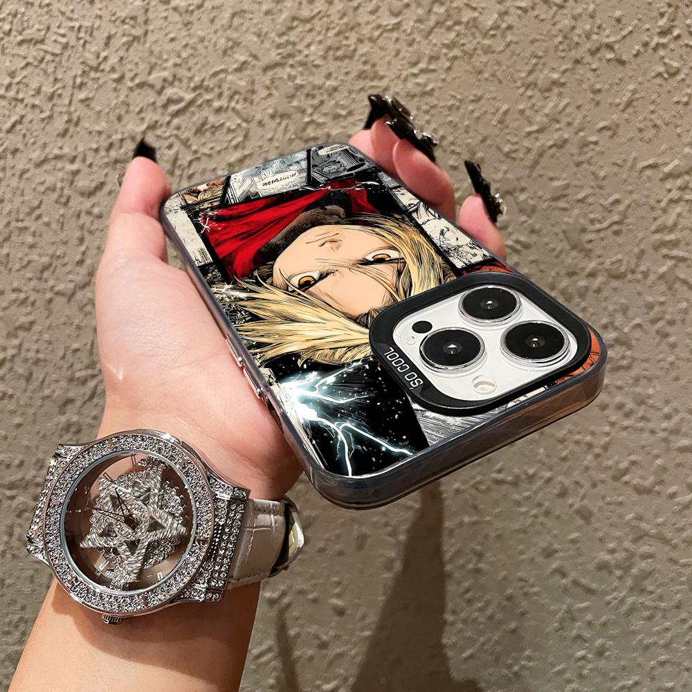 Fullmetal Edward Elric Phone Case for iPhone 17 16 15 14 13 12 11 X XR XS Air Pro Max Plus Black Colorful Silver Cover
