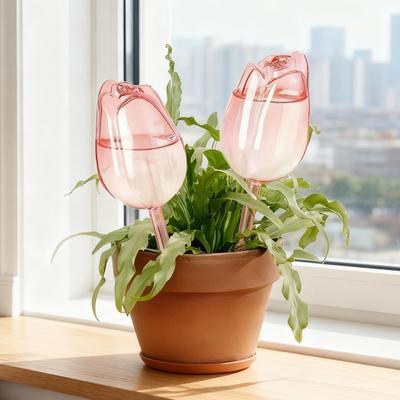 Självvattnande lökar Tulpanformade växtvattningsklot Automatiska växtvattningsanordningar för Inomhus utomhusväxter Hemträdgårdsskötsel