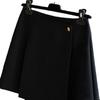 In Stock: Elegant One-Piece Pleated Short Skirt with Chic Metal Buckle for Women