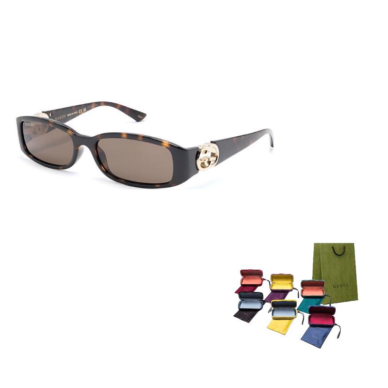 

GUCCI Temple Pattern Polyurethane Rectangular Sunglasses Men s Tortoiseshell 54