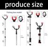 Telescopic Fishing Rod Holder Adjustable Angles for Kayak Boats with Universal Baits Box Mount Rod Stand Easy Installation