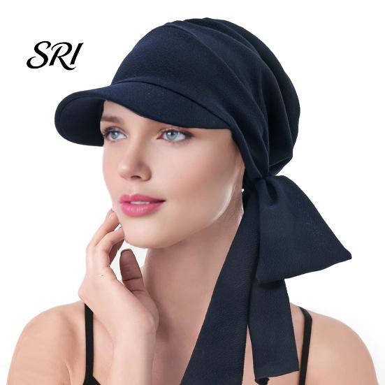 Cappello estivo leggero da donna, foulard, motivo floreale, lacci, nastro, turbante, tessuto morbido, accessorio per copricapo, cappello parasole per esterni, viaggi, ciclismo