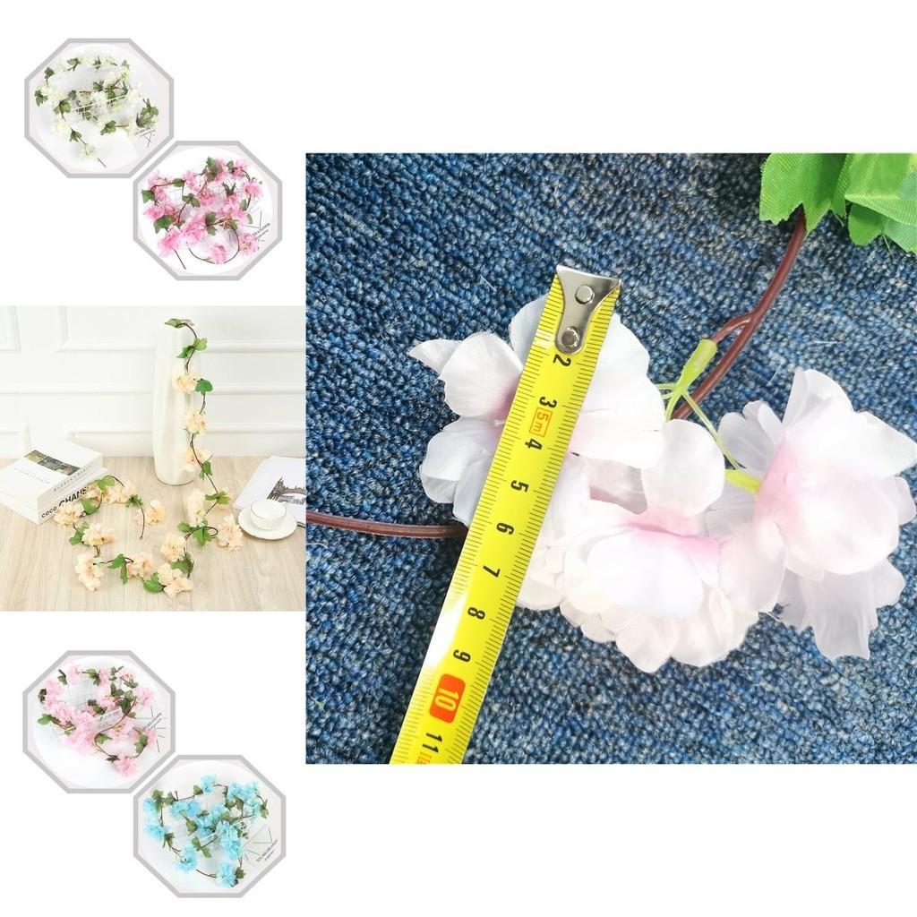 High Realistic Appearance Cherry Blossoms Garland For Garden And Office Decor