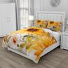 Solros Påslakanset 3D-tryckt Ultrafin Fiber Örngott Nytt Grossist Bekvämt Växt Överkast Sängklädesset