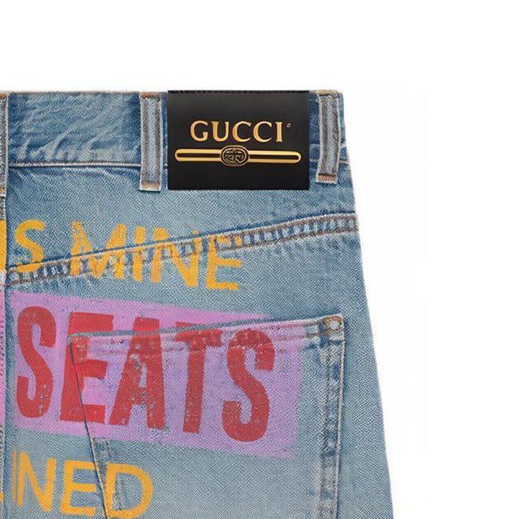 Gucci Denim Shorts Women's Light Blue 677260-XDBUV-4452