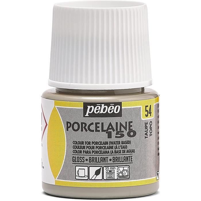 Flacon Peinture - P150 - Taupe - 45 ml - Brillant ou Mat - Résistant au Lave-Vaisselle