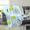Tennis sports theme flannel blanket, light, soft, warm gift, nap blanket, suitable for bedding, sofa, camping, travel