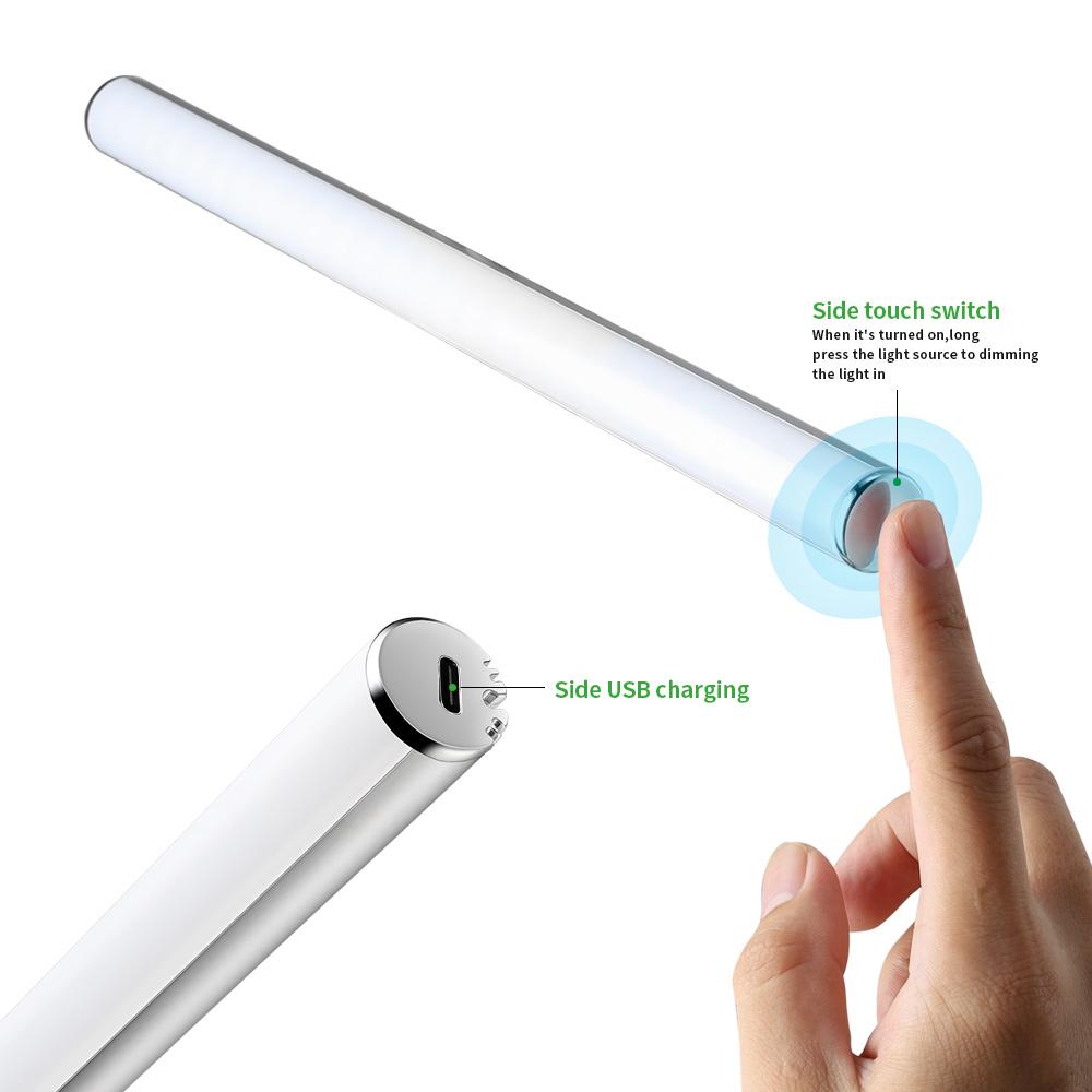 Portable LED Mirror Light Vanity Lights Touch Control Rechargeable Cordless Makeup Light for Mirror