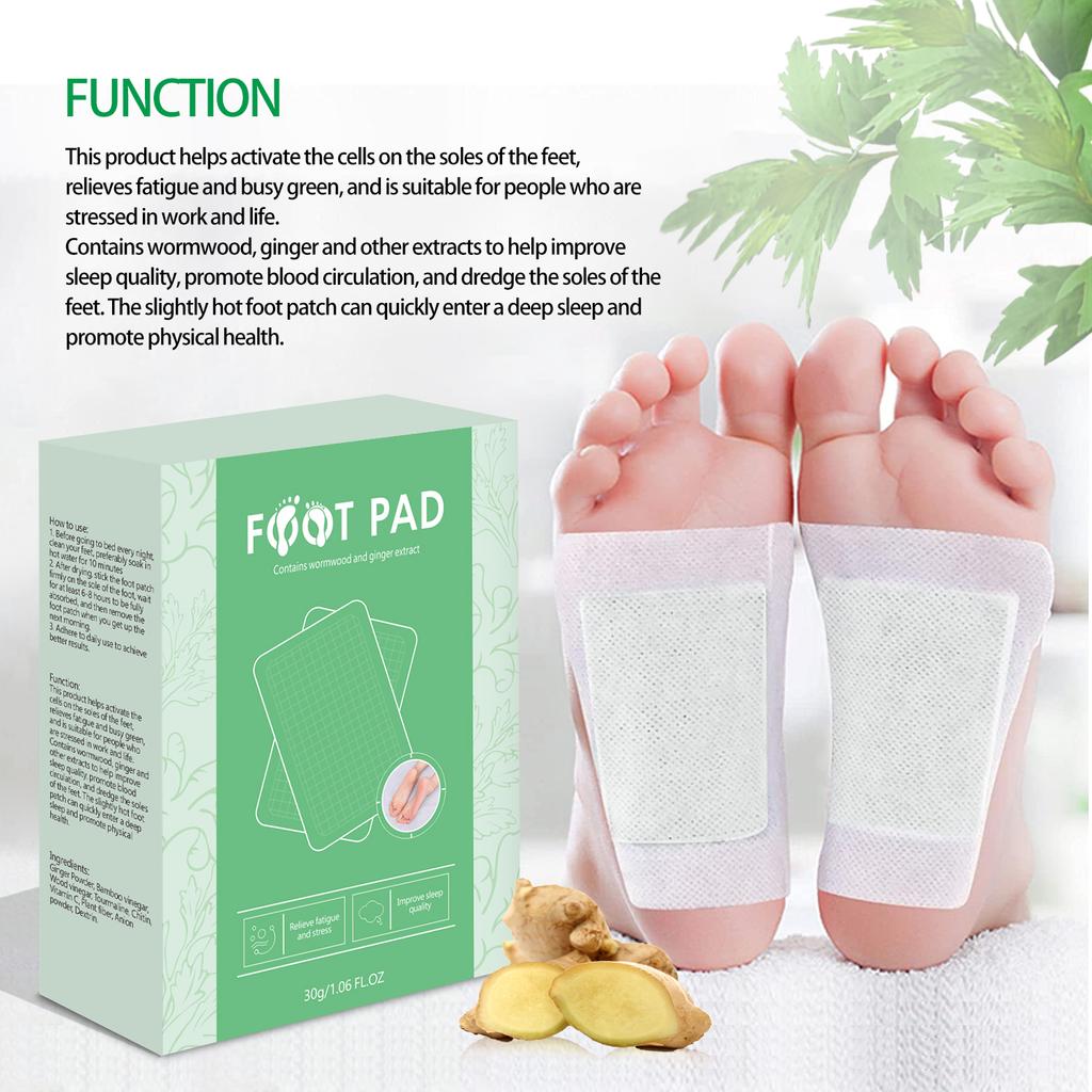 Mugwort Foot Patch Dehumidification Mugwort Leaf Ginger Medicinal Pack Care Foot Patch