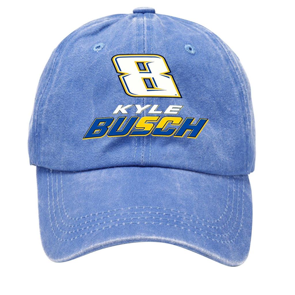 Washed Cotton Baseball Cap Soft Top Vintage Denim Style Adjustable Back Closure Casual Hat for Everyday Wear