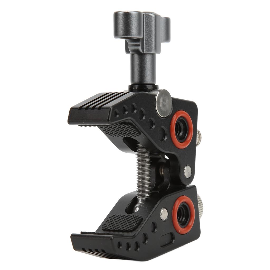 Superklemme for skjerm LED-lys blits mikrofon allsidig C-klemme med 1/4 og 3/8 gjenger for