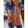 QICED Women's Fashion Casual Long Sleeve O-Neck  Blouses & Shirts