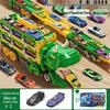 Dinosaur Deformation Toy Car Set - Triceratops & Tyrannosaurus Rex