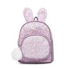 Cute Rabbit Sequined Ear Backpack Pu Material Suitable For Childrens Life Daily
