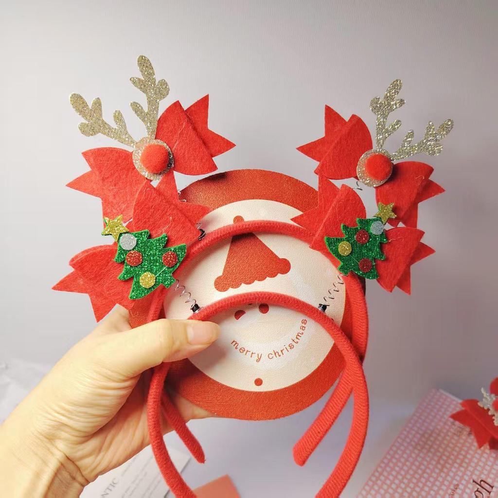 Children's Cartoon Christmas Headband Gift Set