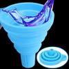 Silicone Liquid Funnel Universal Kitchen Funnel Car Engine Funnel  Washer Fluid Change