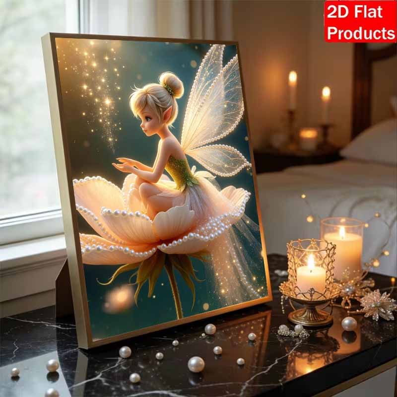 Disney Pearl Painting Set Tiny Tinky Winky Pearls On Petals Exquisite and Sparkling Artwork Perfect for Home Wall Decoration and Handmade Gifts