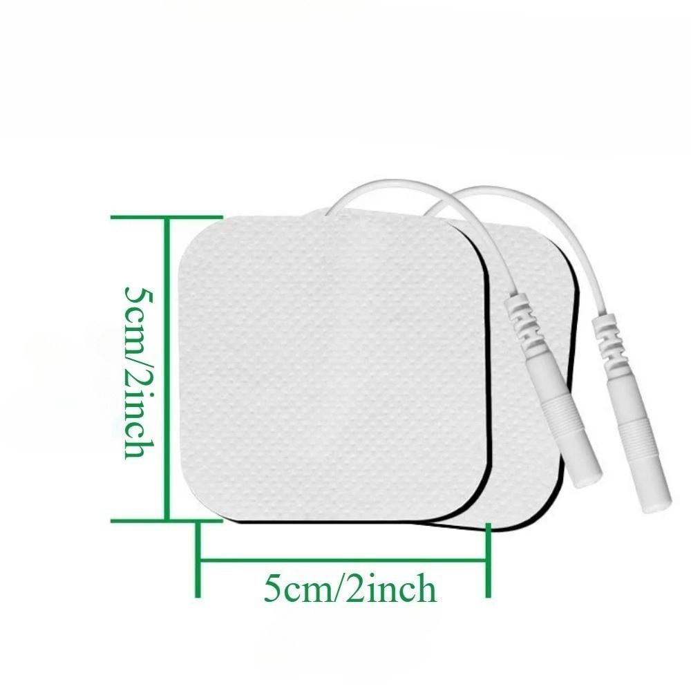 4 Pcs Pack 5x5cm Size TENS Unit Electrode Pads Self Adhesive Electrodes  For Muscle Stimulation